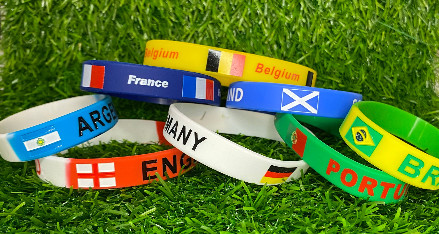 Football silicone wrist band