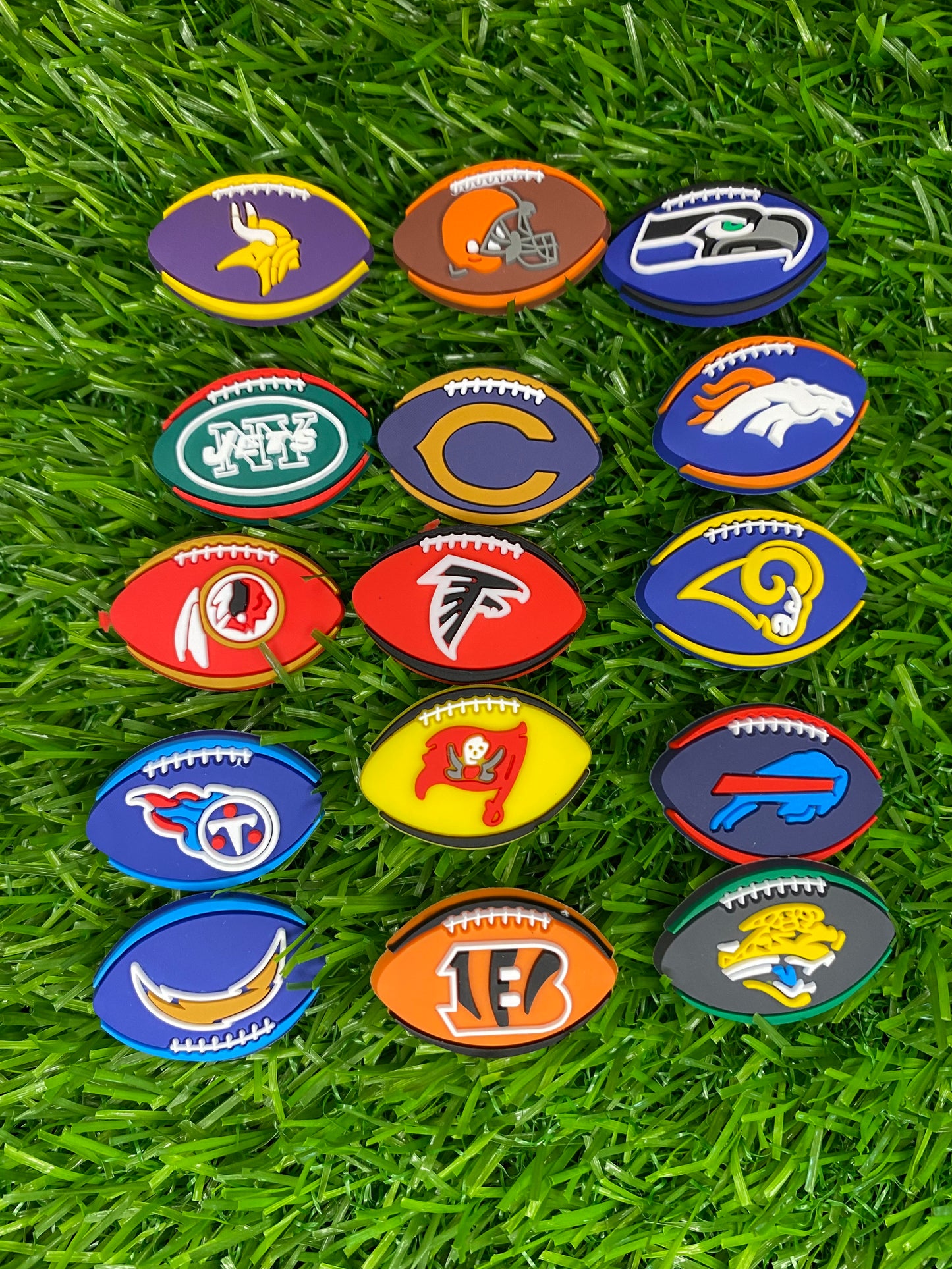 NFL croc charms bundles