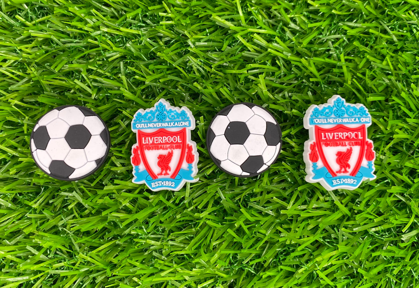 Football badge croc charm bundles