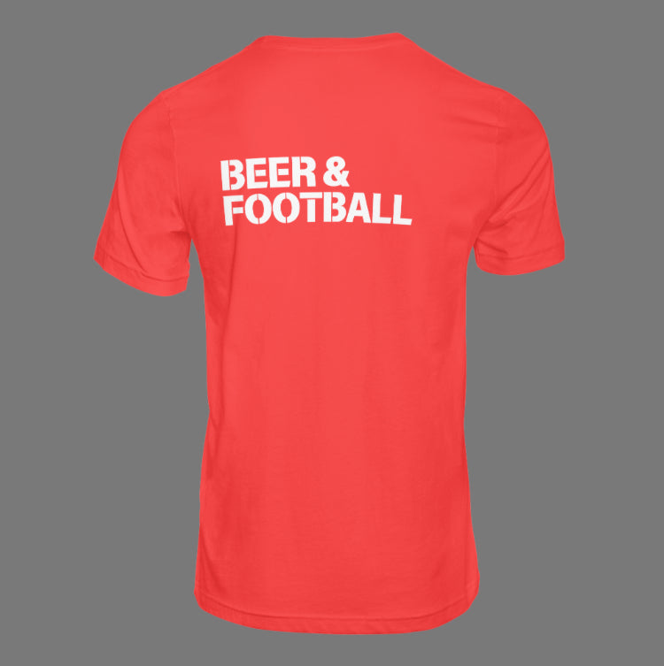 Beer and football t-shirt