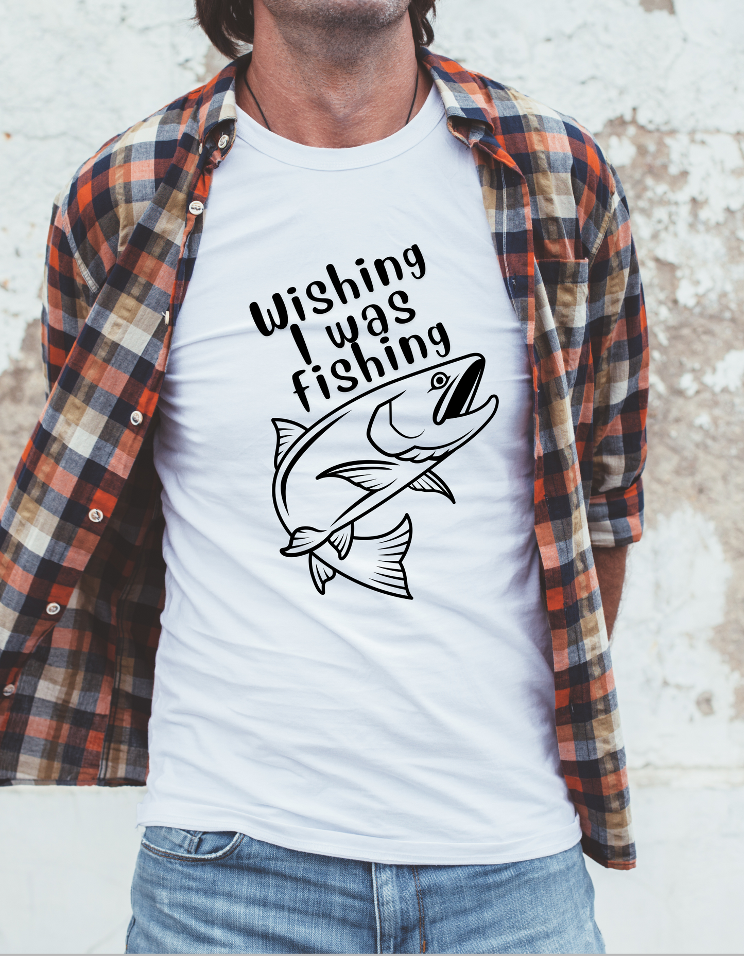 Fishin wishin t-shirt