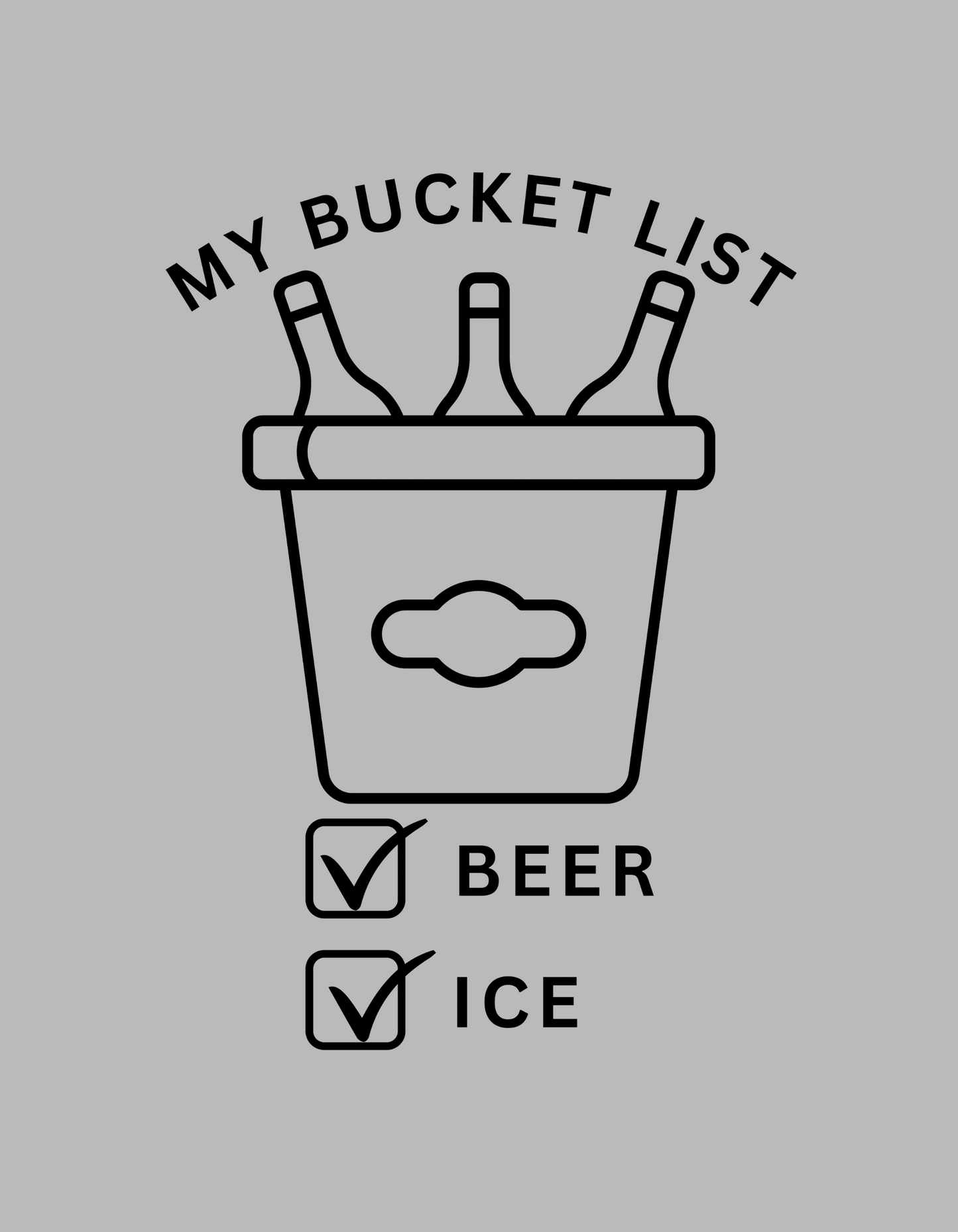 Bucket list t-shirt