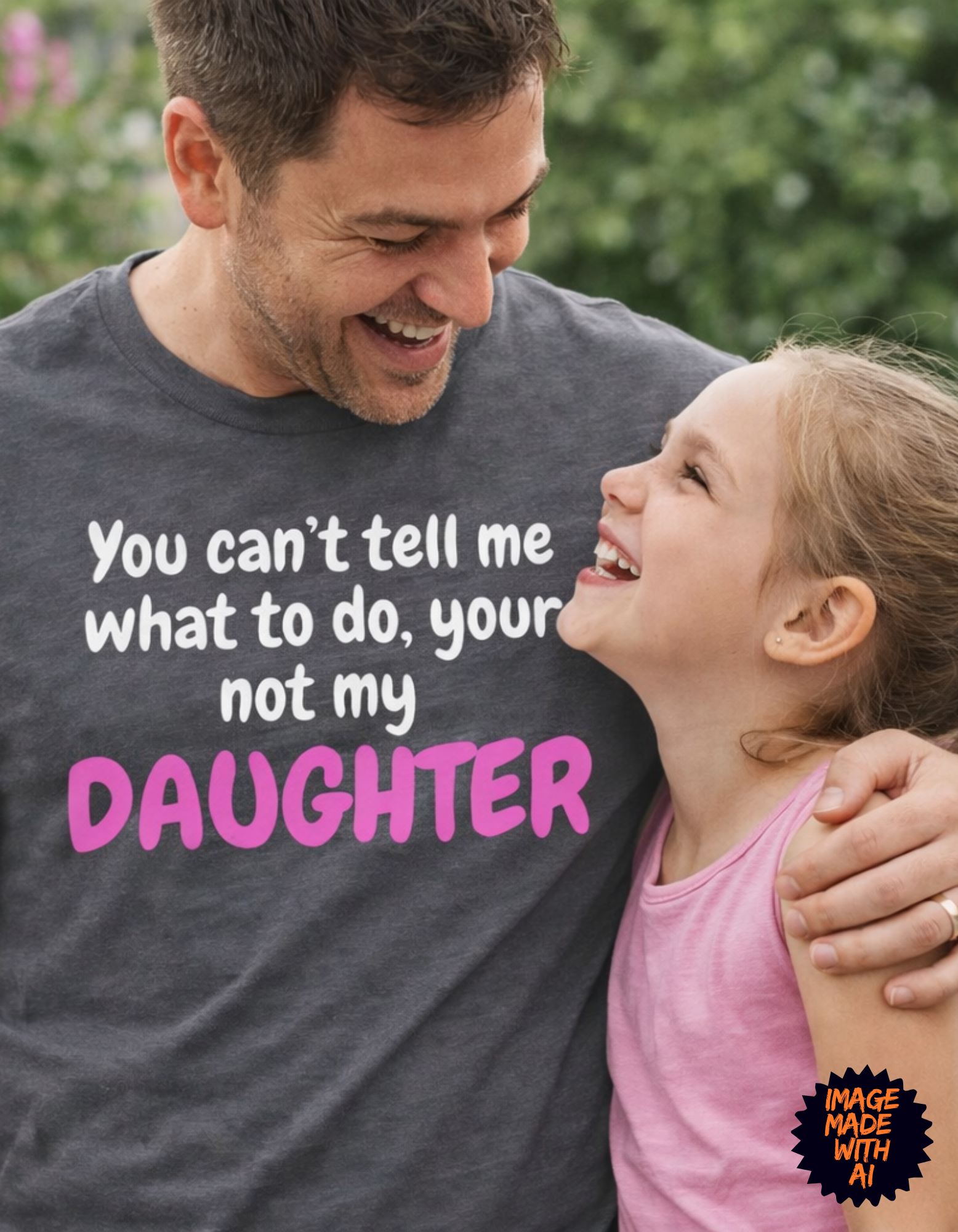 Funny Dad T-Shirt – “You’re Not My Daughter” Graphic Shirt for Fathers