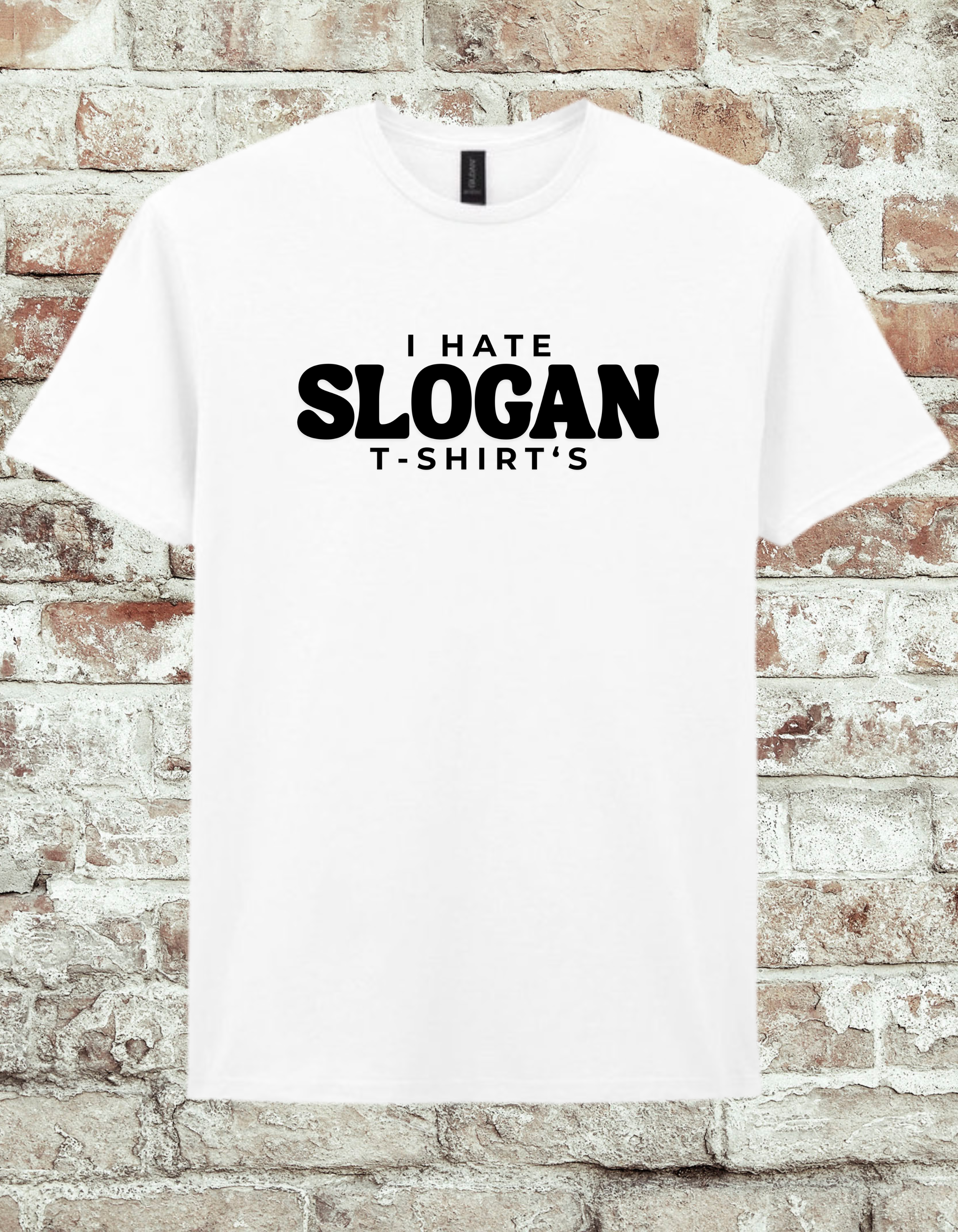 I Hate Slogan T-Shirts | Funny Minimalist Graphic Tee