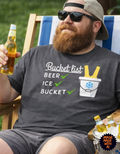 Bucket List Beer Ice Bucket T-Shirt | Funny Drinking Tee