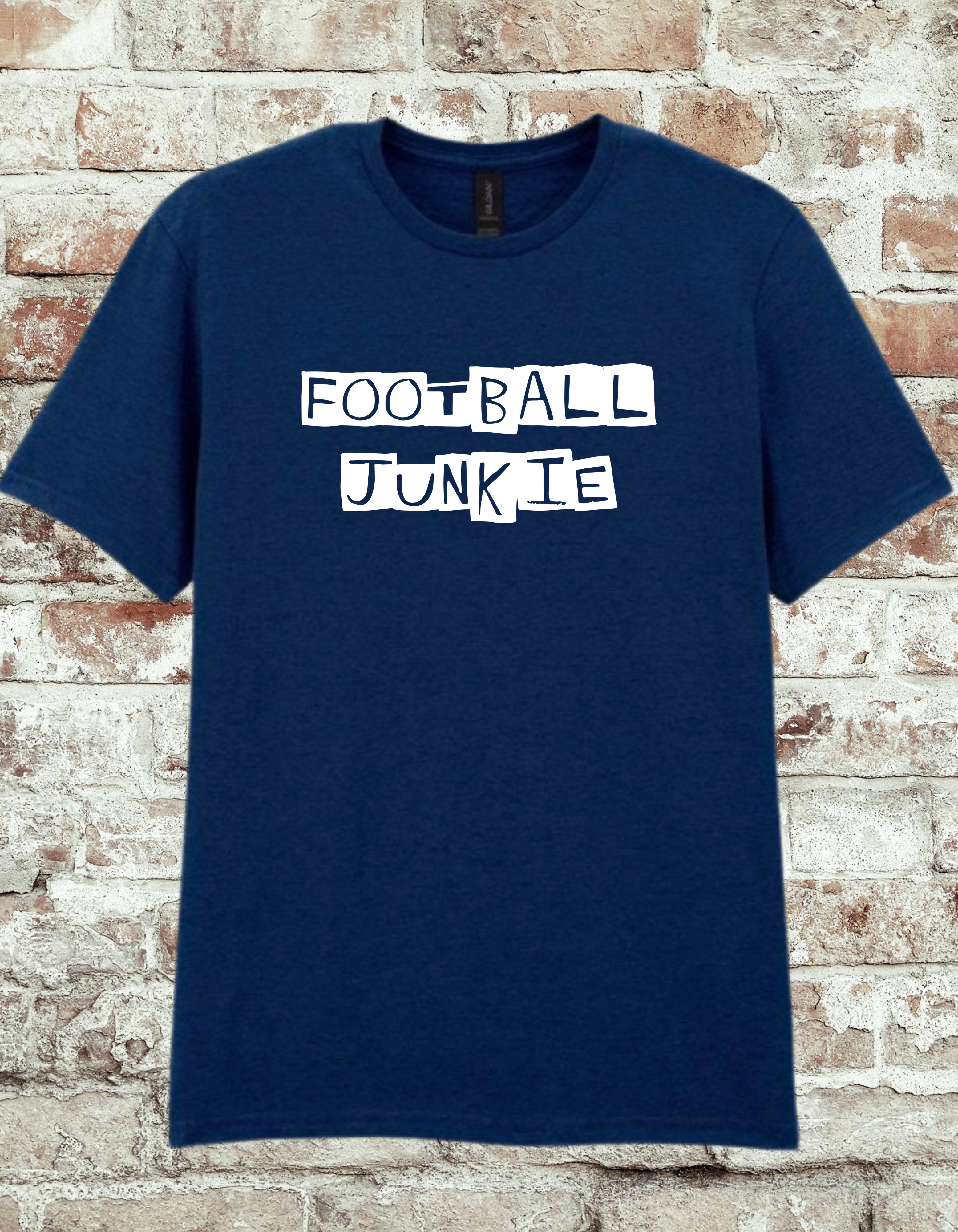 Football Junkie T-Shirt | Funny Football Fan Graphic Tee