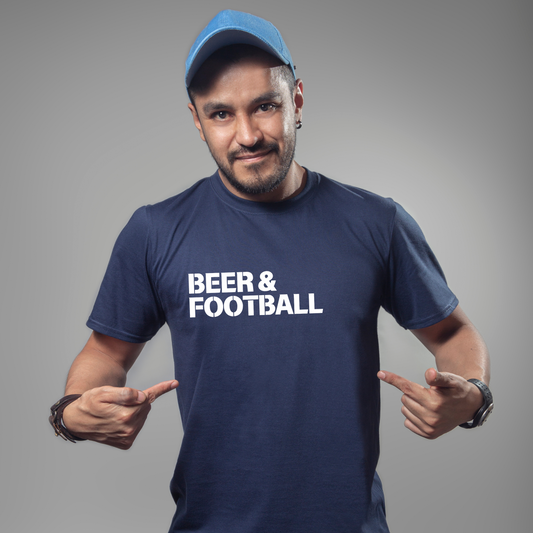 Beer and football t-shirt